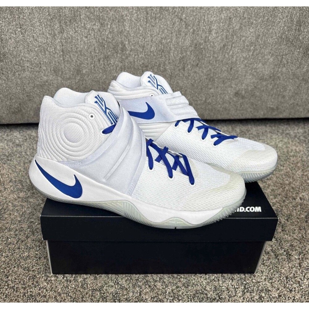 NIKE 2016 KYRIE 2 WHITE BLUE DUKE NIKE ID SIZE 10.5 MENS